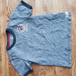 (M) Roots Canada Collection Kids Heathered Grey T-Shirt Made in Canada